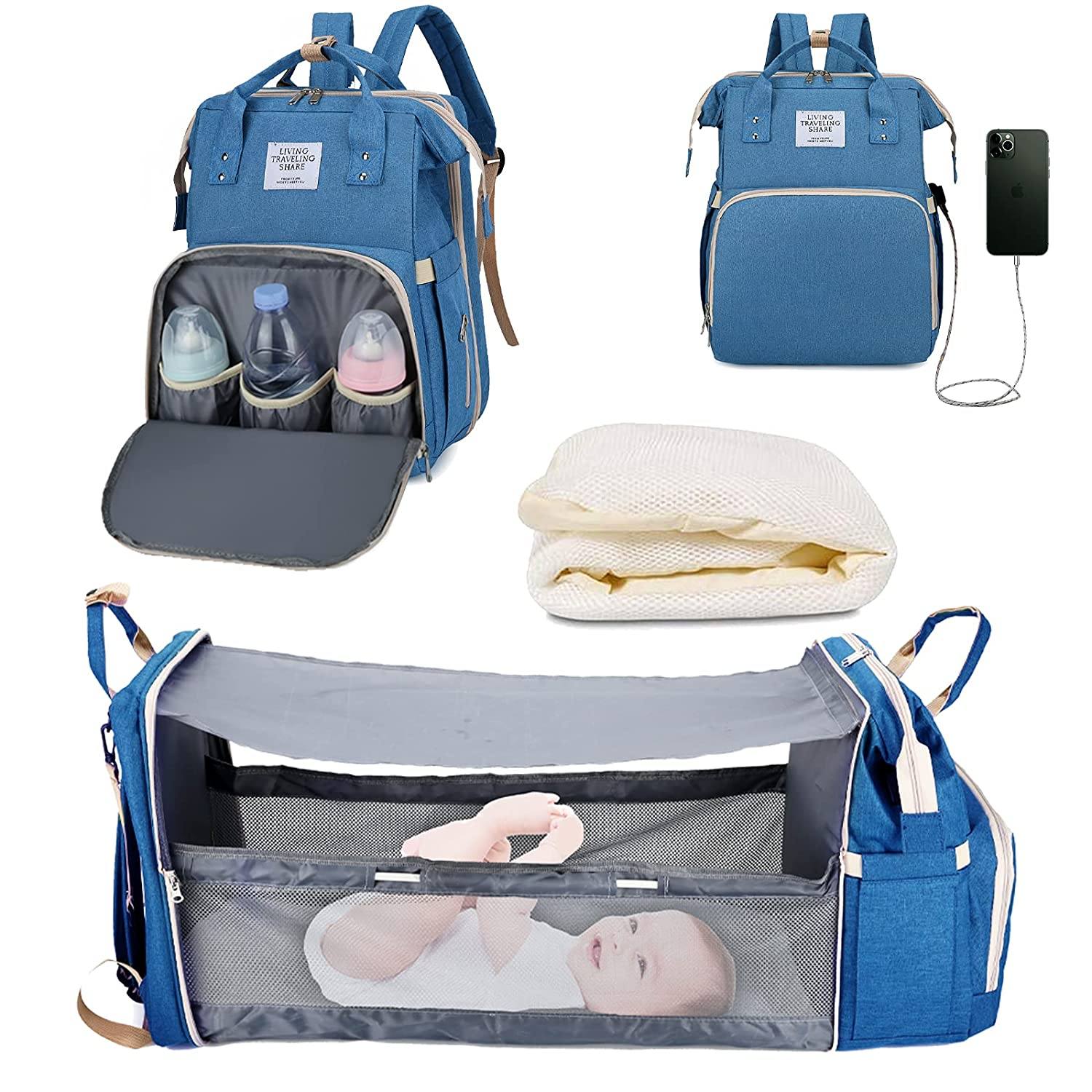 Sac à langer portatif | Berceau de voyage BabyNappy™ - Nidoubabystore