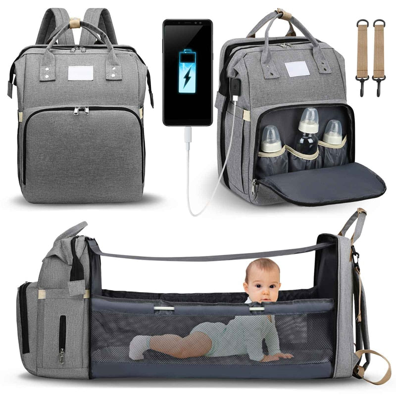 Sac à langer portatif | Berceau de voyage BabyNappy™ - Nidoubabystore